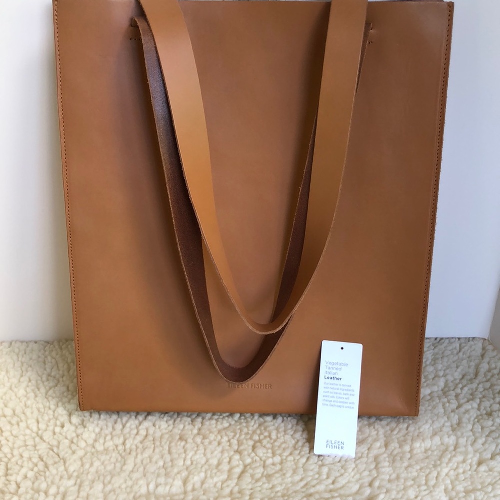 Eileen Fisher Italian Leather Market Tote
